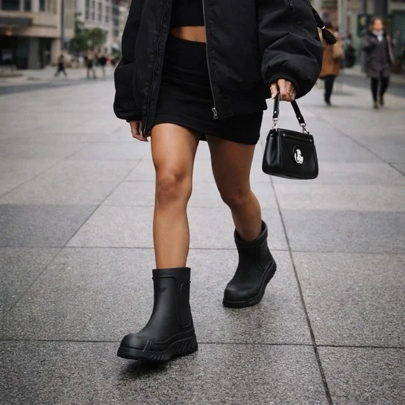 adidas women AdiFOM Superstar Chunky Boot Shoes Size 5.5 Waterproof Rain boots - Picture 2 of 12